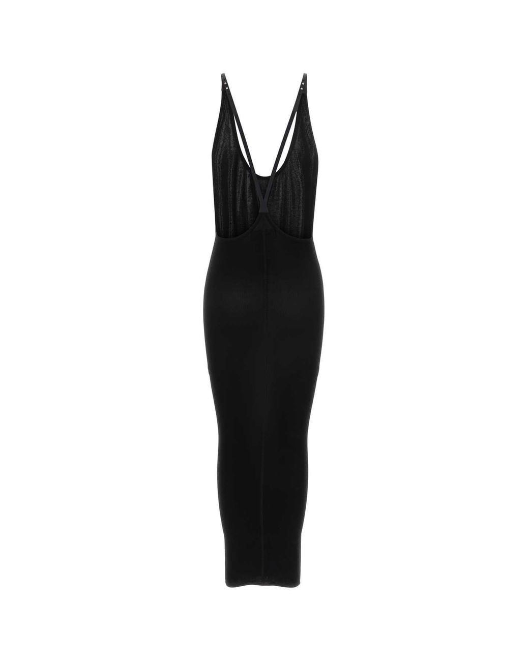 DSquared² Black Dsquared Stretch Viscose Dress