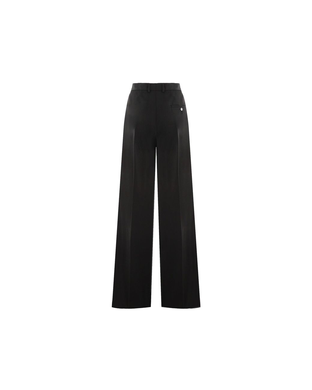 Balenciaga Black Wool Flared Pants for men