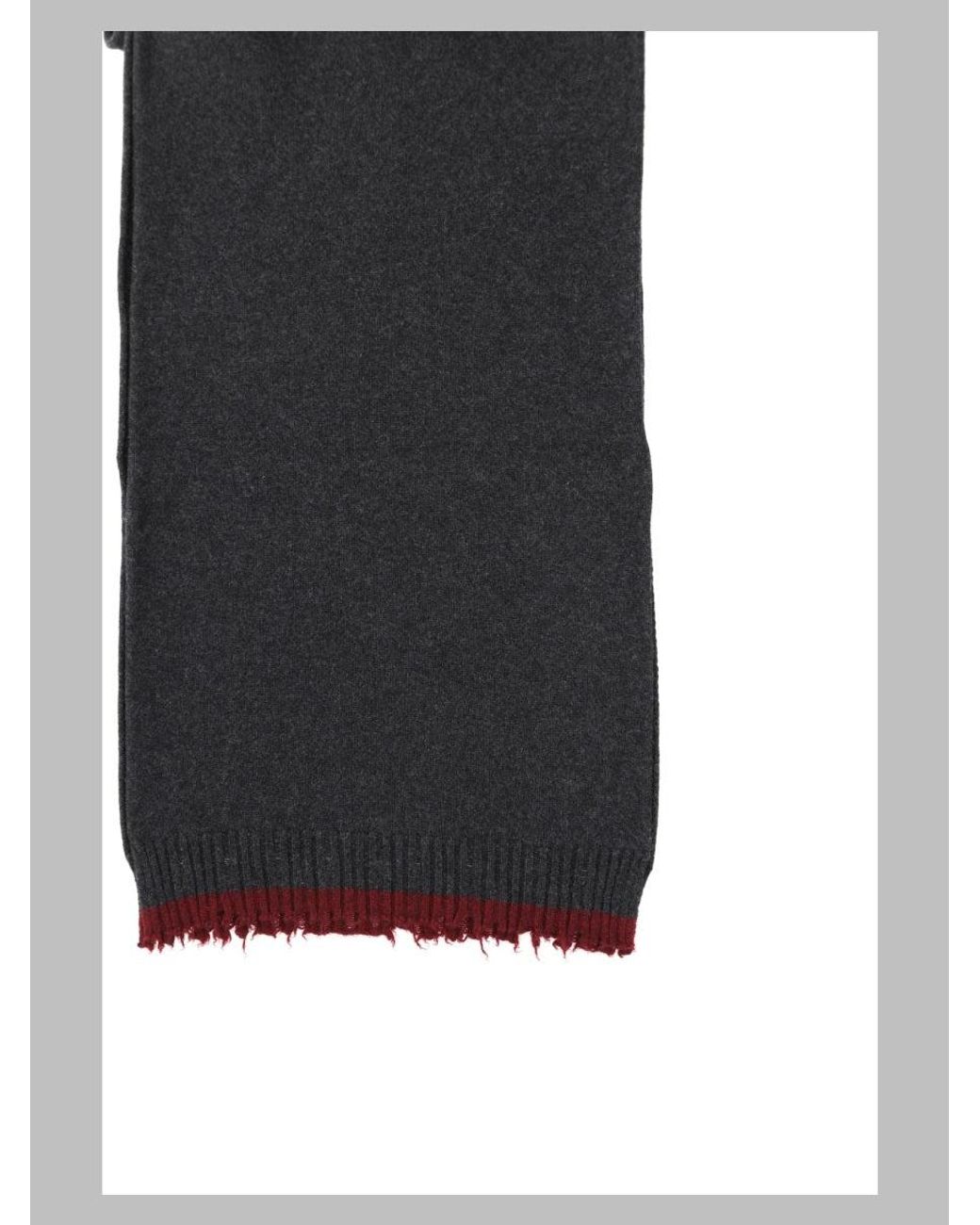 Uma Wang Gray 100% Cashmere Scarf