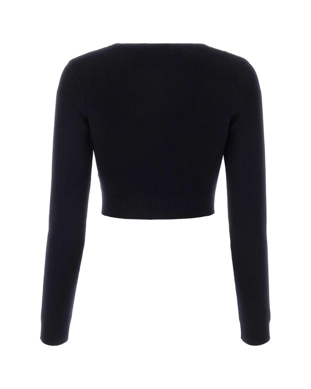 Jil Sander Black Midnight Wool Sweater