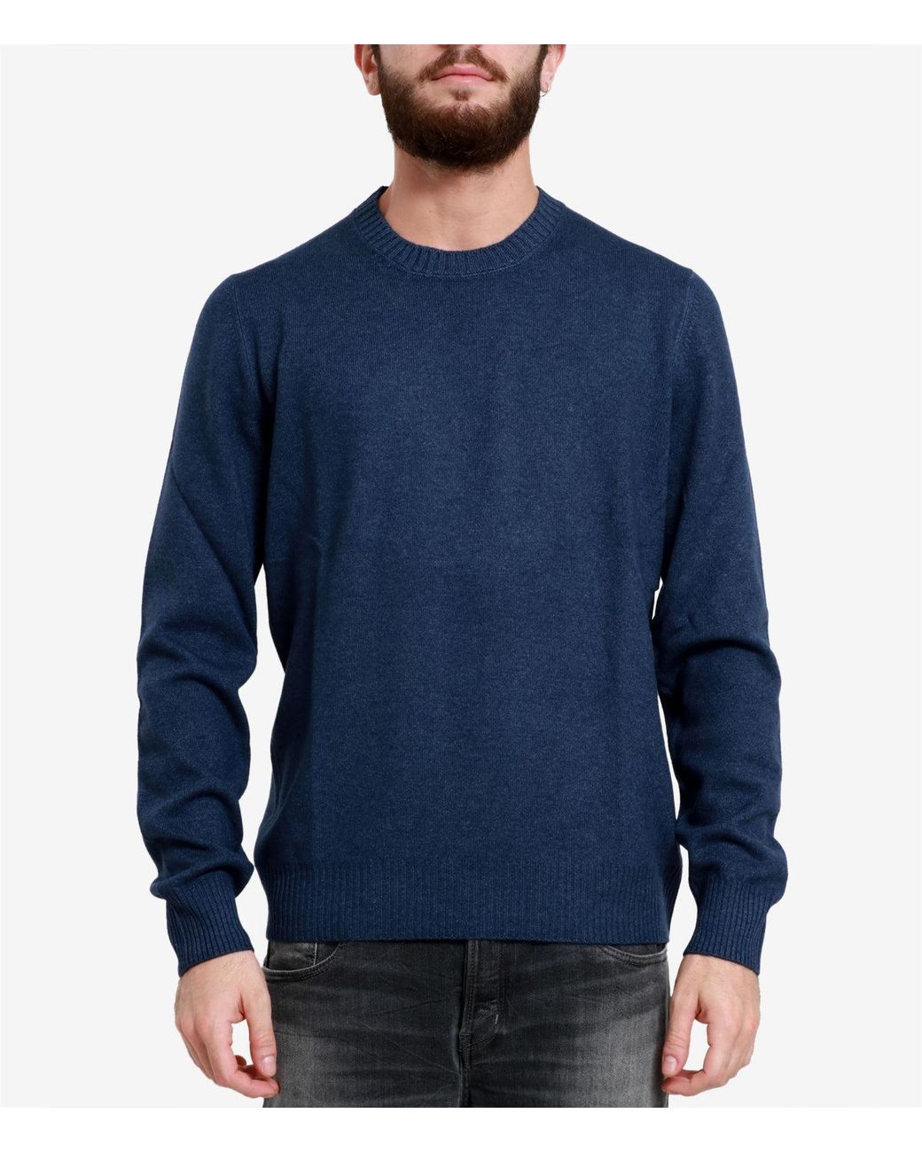 Gran Sasso Blue Sweaters for men