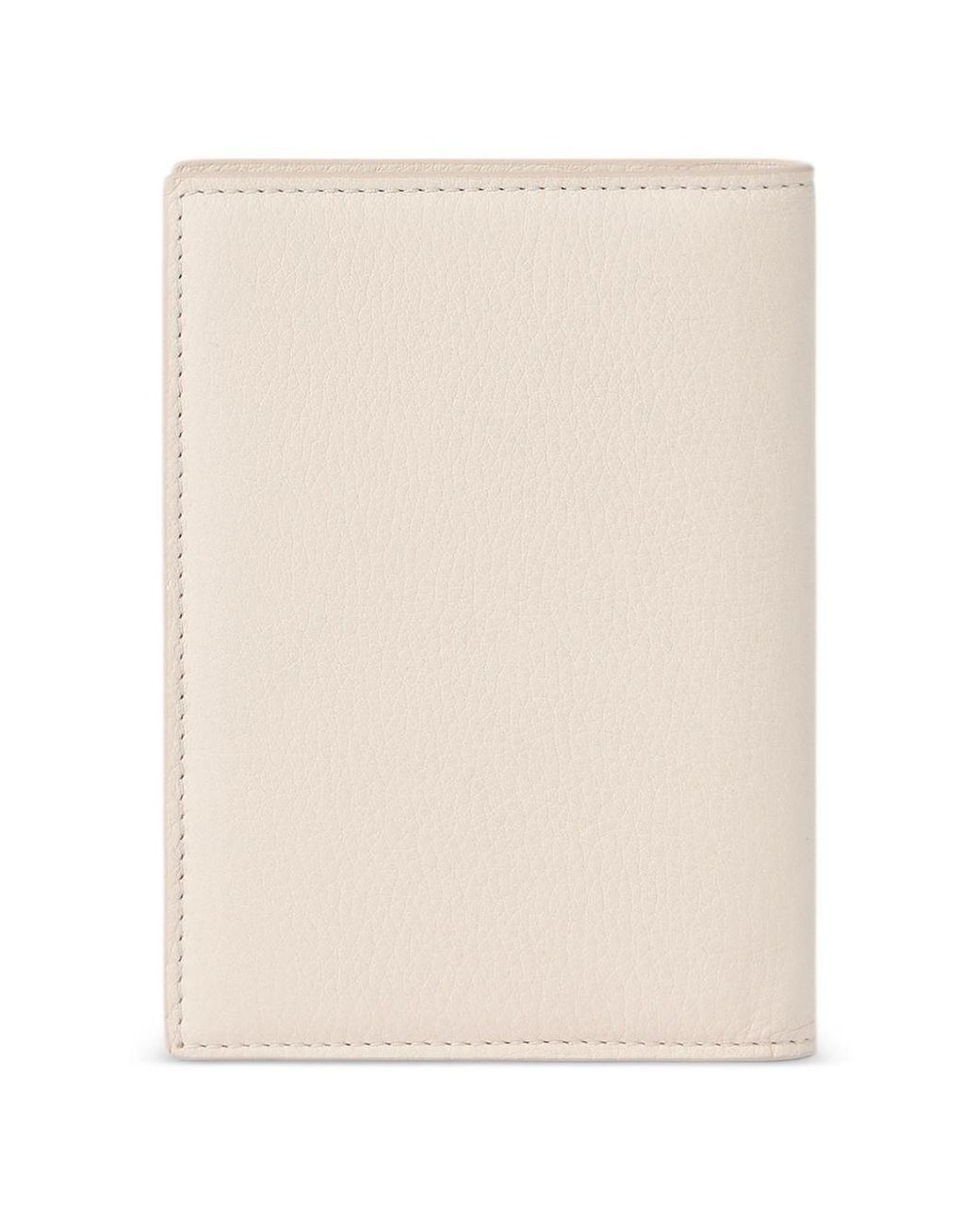 Brunello Cucinelli Natural Pass-Etui Aus Strukturiertem Leder
