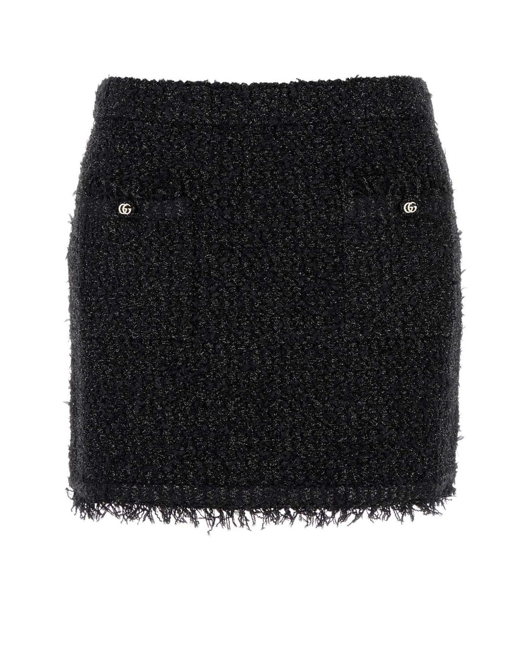 Gucci Black Viscose Blend Mini Skirt