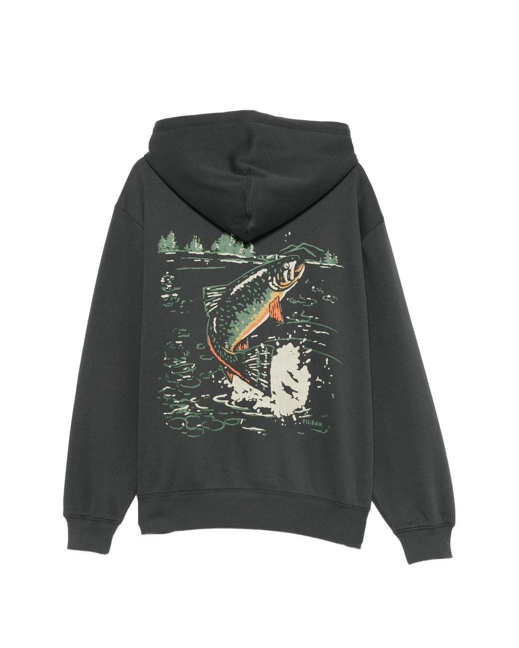 Filson Black Trout Graphic Hoodie Northwest