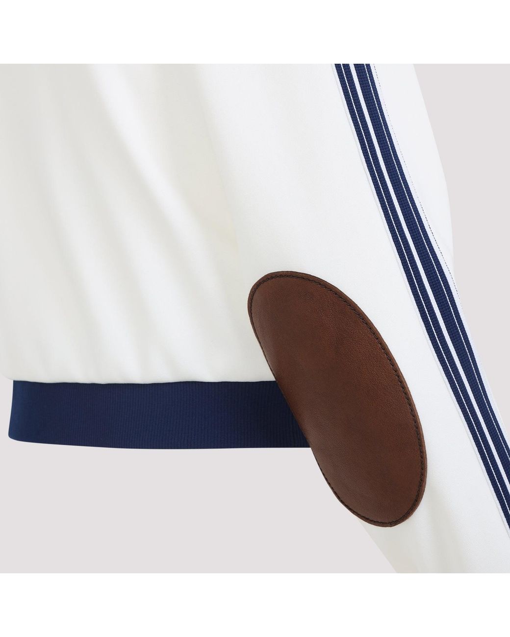 Prada White Zip-Up Logo Jacket