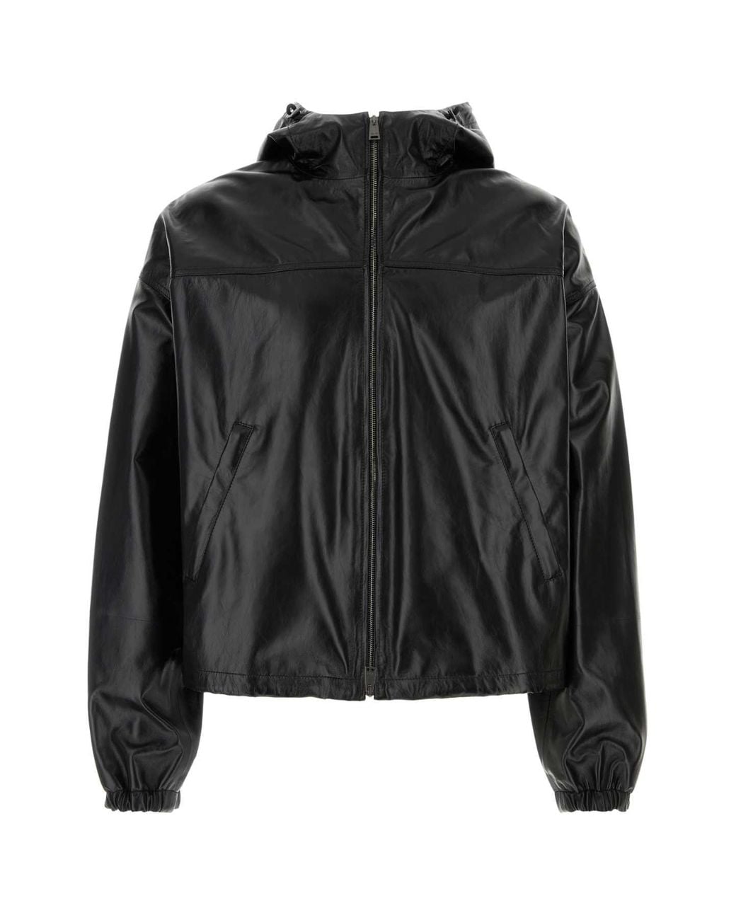 Fendi Black Lamb Leather Jacket For for men