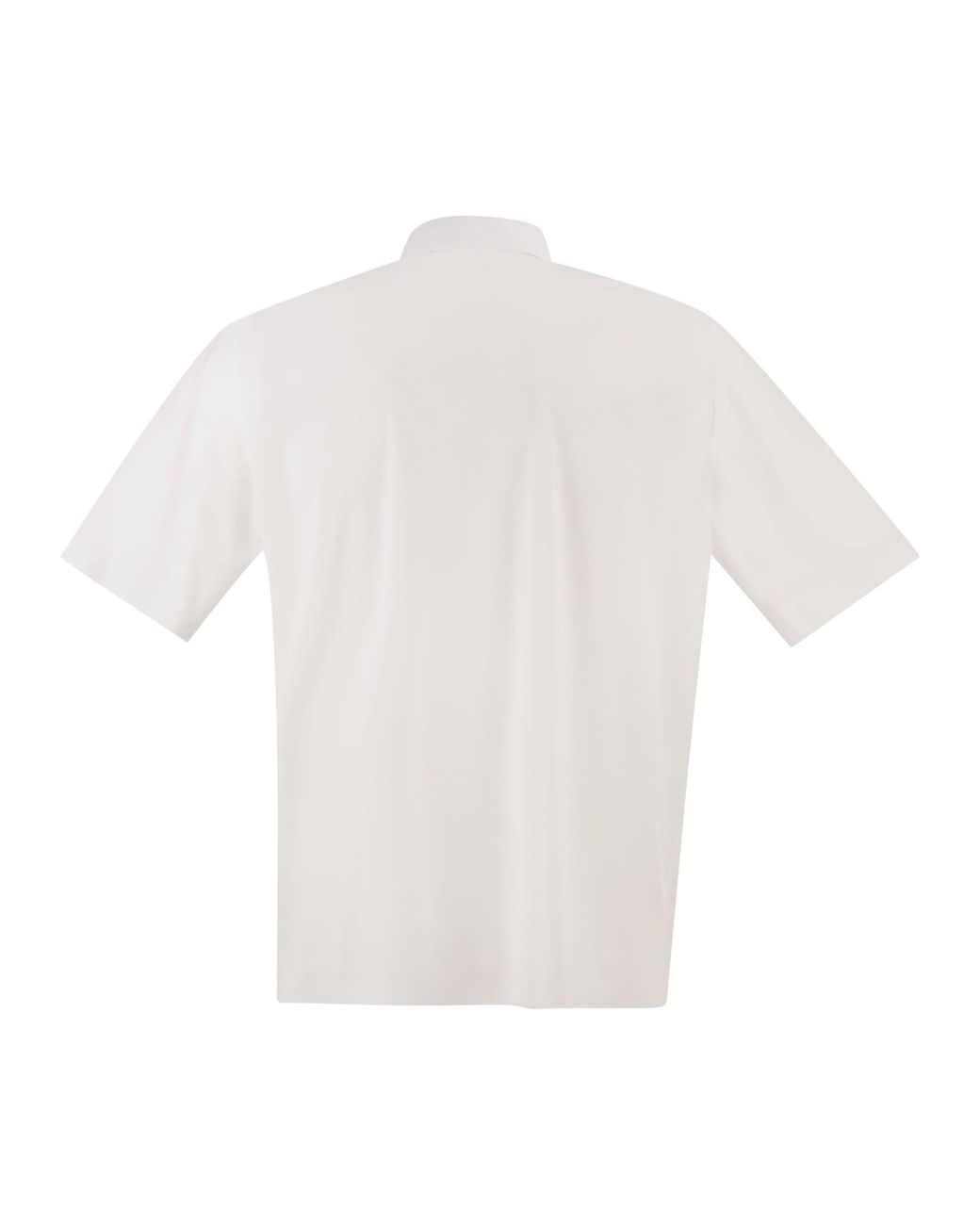 Herno White Technical Functional Fabric Polo Shirt for men