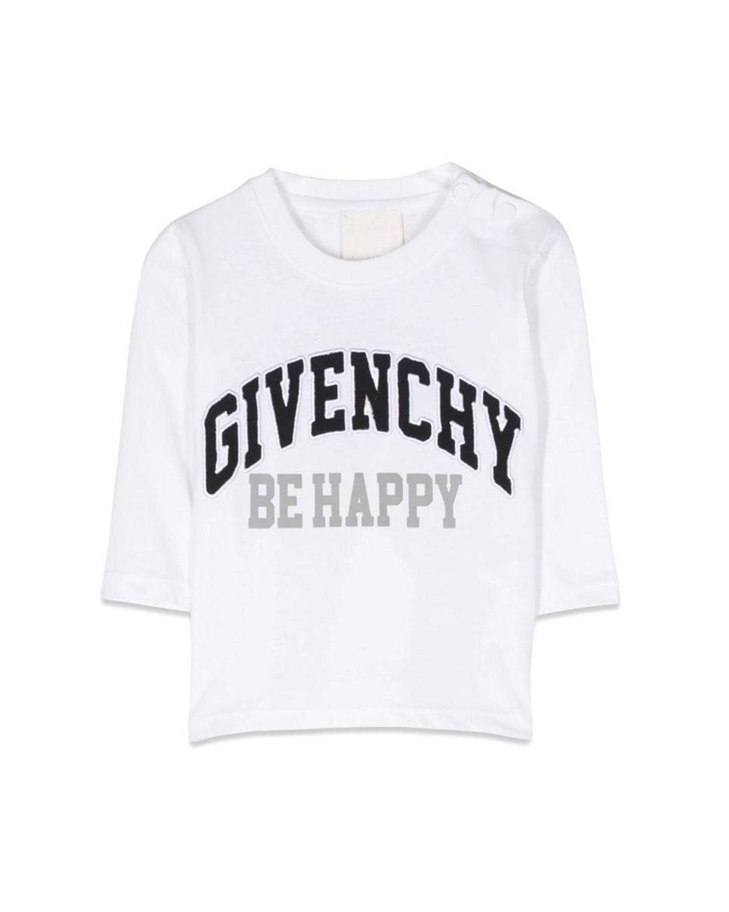 Givenchy White Ml Logo Sentence T Shirt
