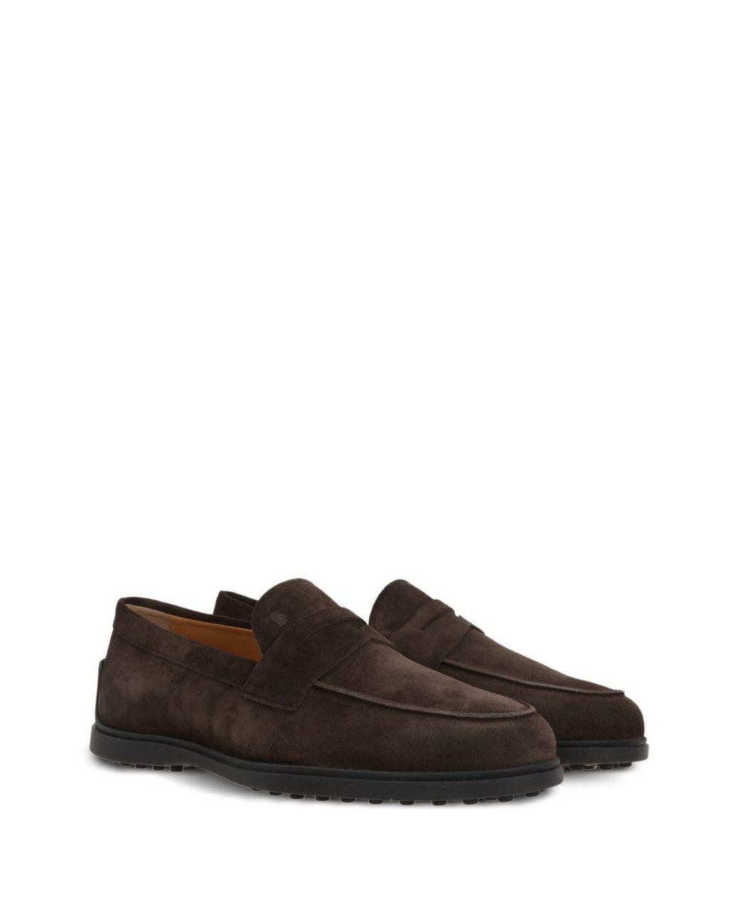 Tod's Brown Suede Leather Loafers