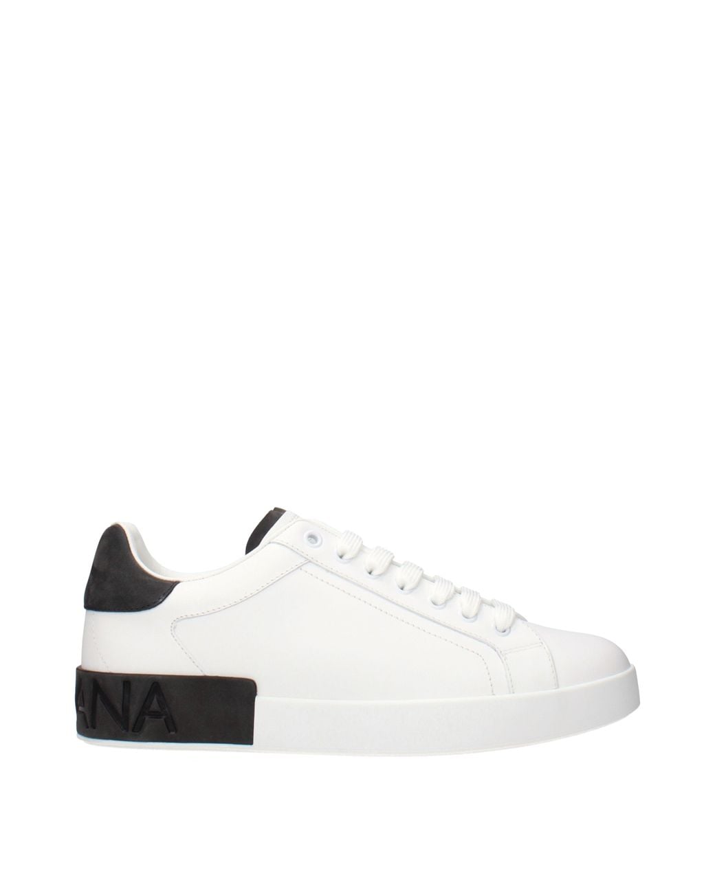 Dolce & Gabbana White Dolce&Gabbana Portofino Sneakers/ Leather for men