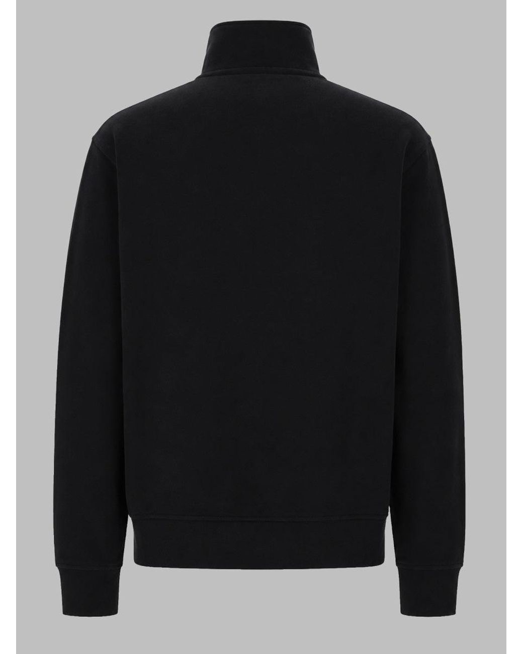 DSquared² Black Dsquared2 Quarter-Zip Cotton Sweatshirt for men