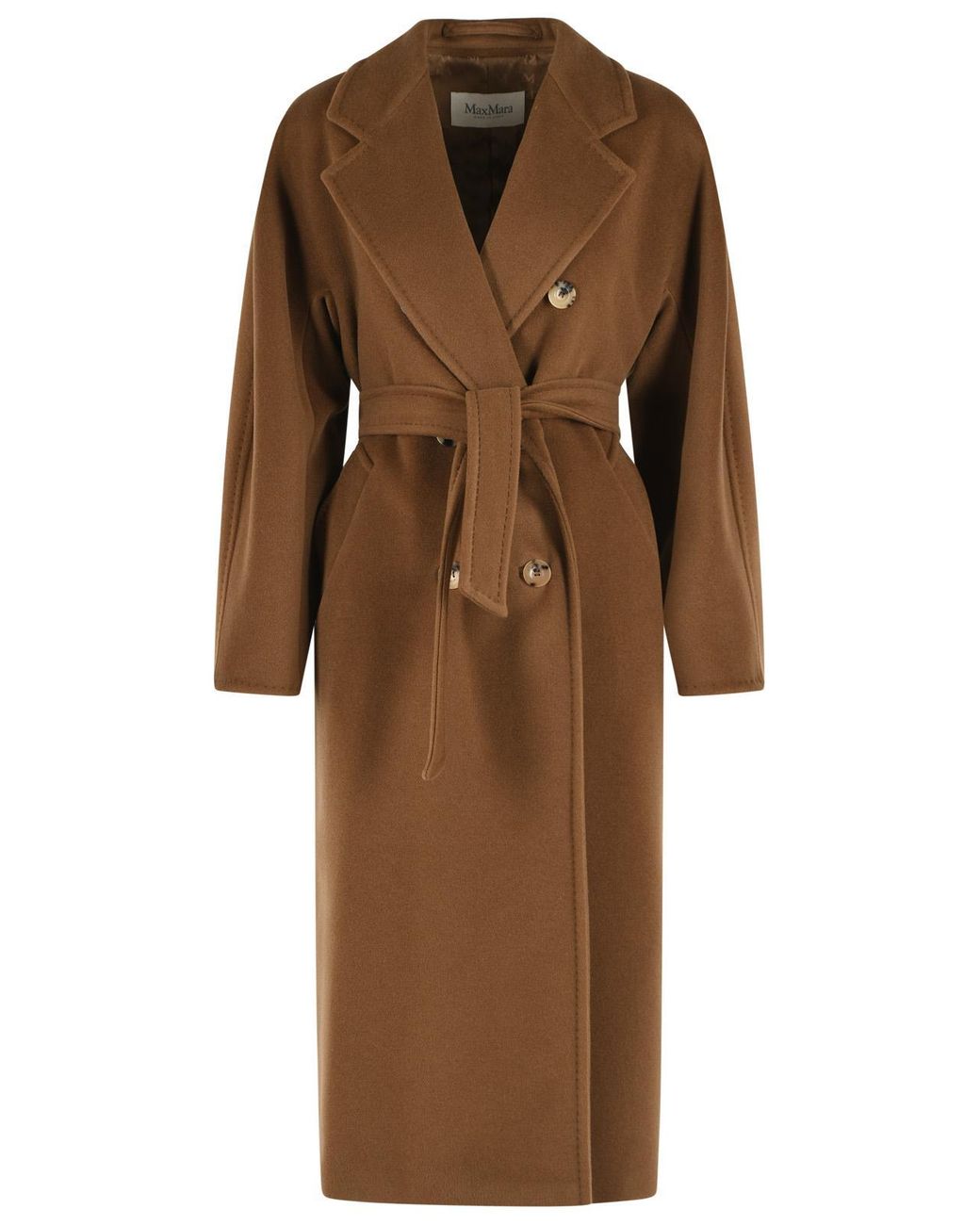Max Mara Brown Madame' Virgin Wool And Cashmere Coat