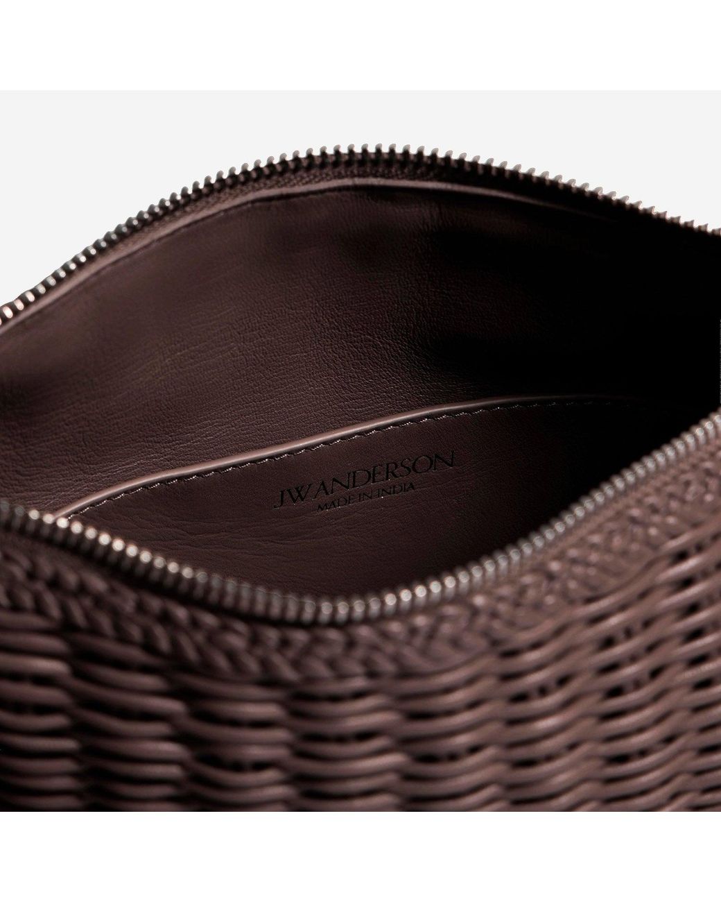 J.W. Anderson Brown Shoulder Bag Woven Leather