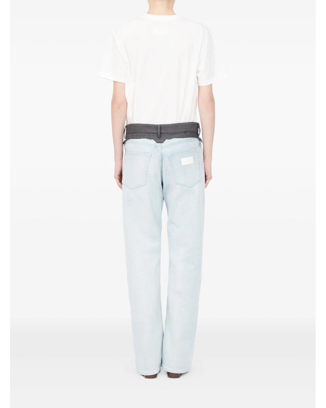 MM6 by Maison Margiela Blue Pants 5 Pockets