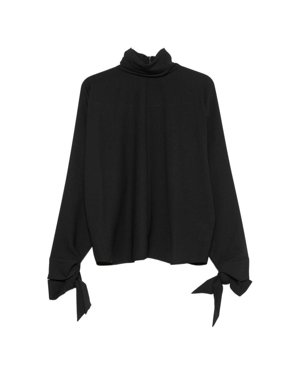 Emporio Armani Black Crepe Blouse