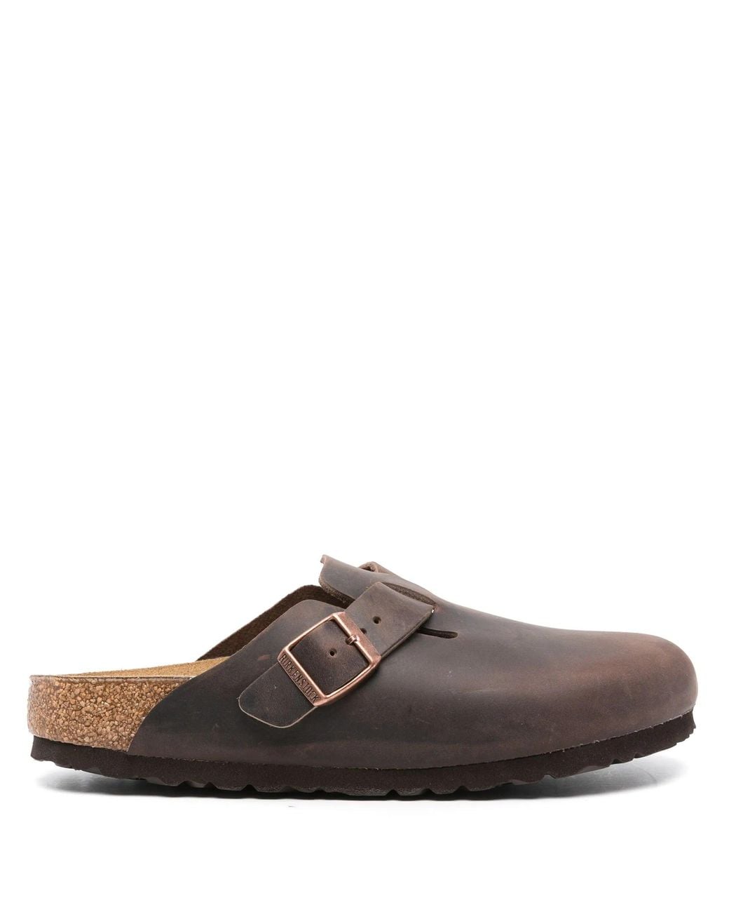 Birkenstock Brown Boston Bs Natural Oiled Leather