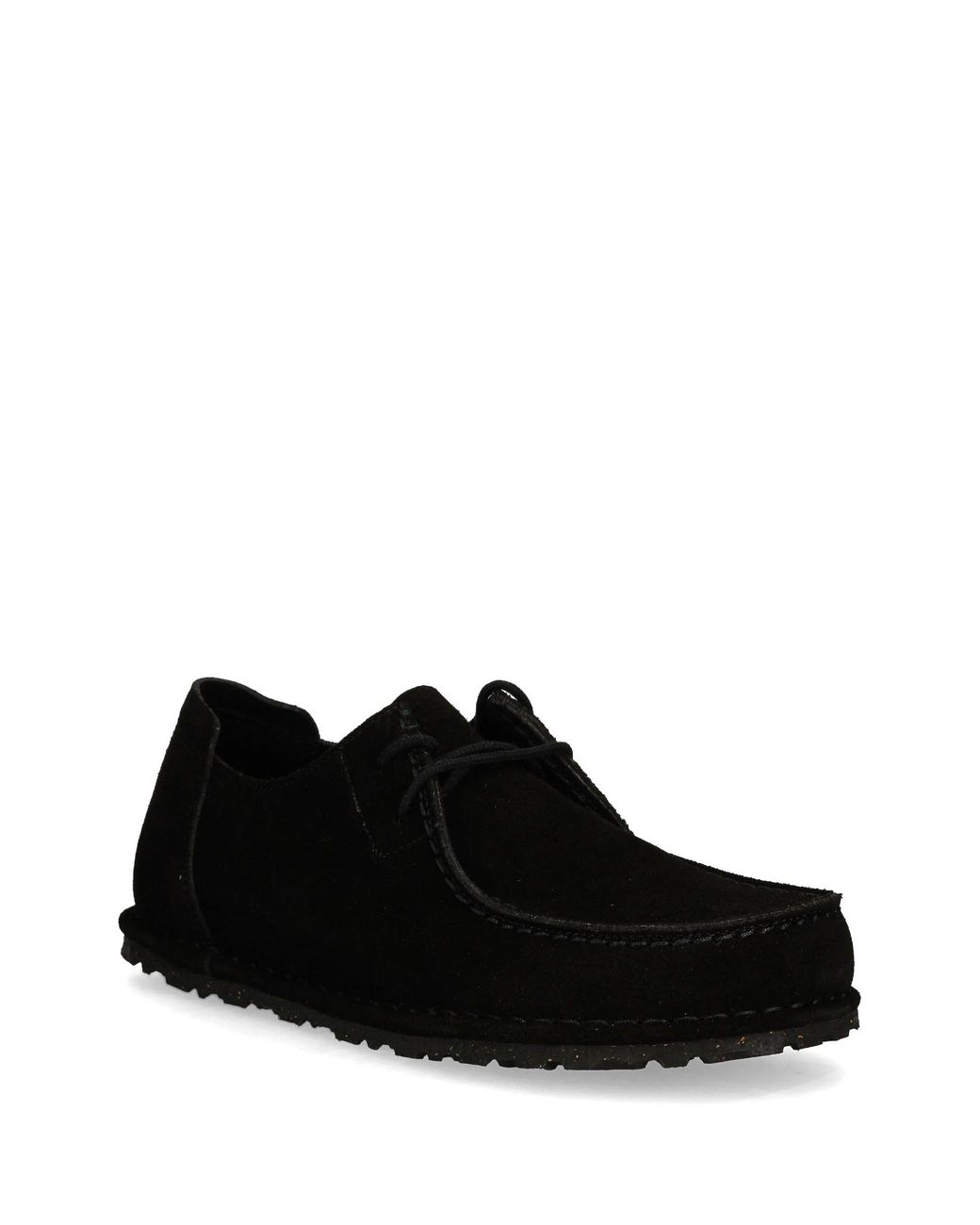 Birkenstock Black Utti Lace S, Suede Leather