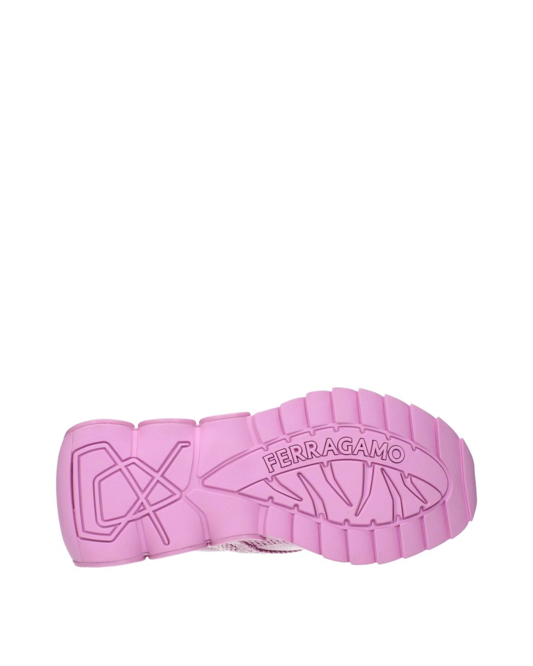 Ferragamo Pink Sneakers Nima Knit Fabric/Bubble