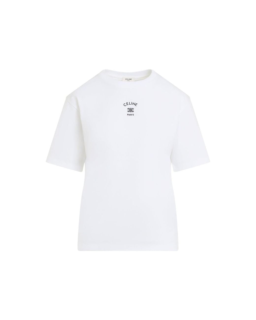 Celine T-Shirt in White | Lyst UK