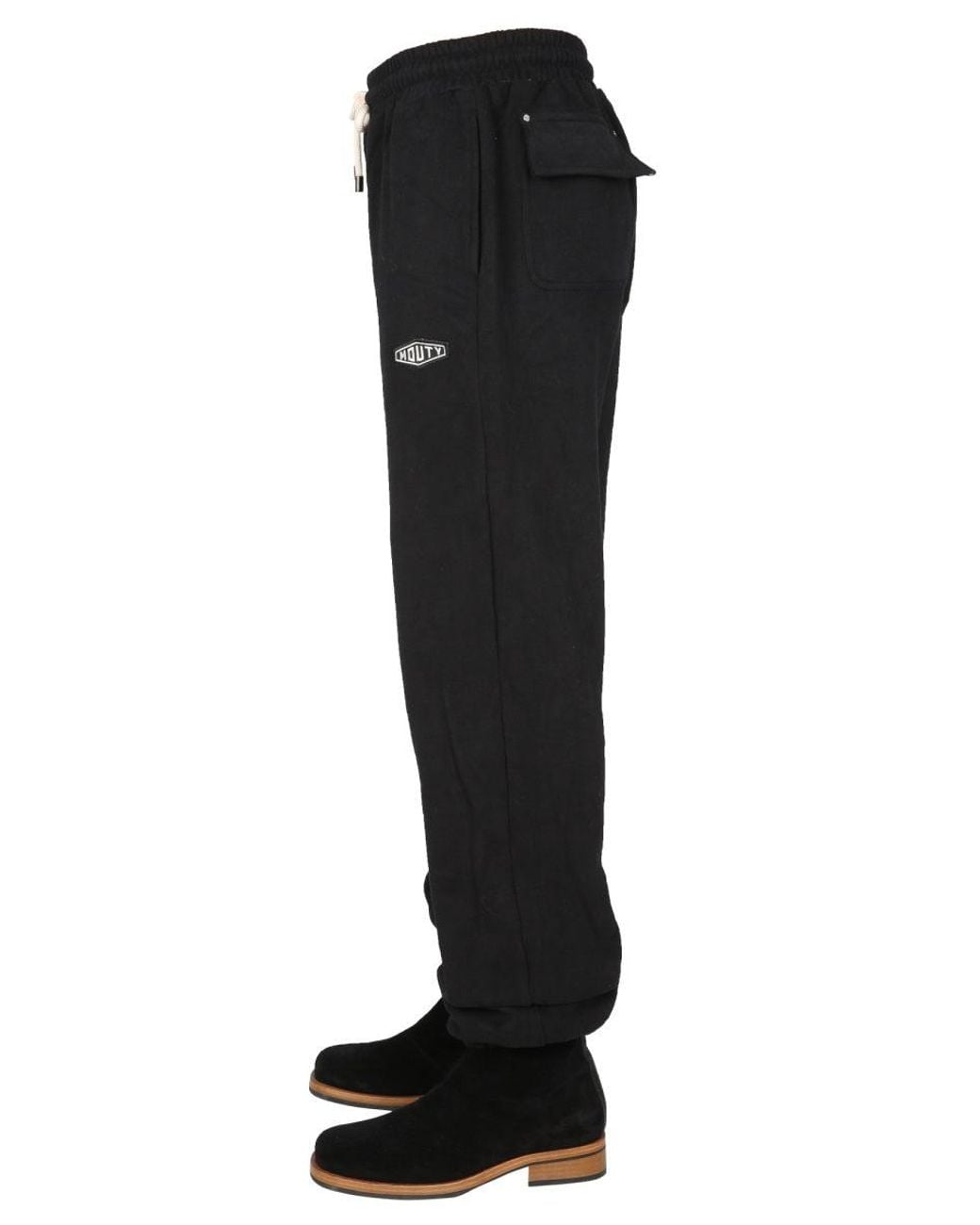 MOUTY Black Biggie Jogging Trousers for men