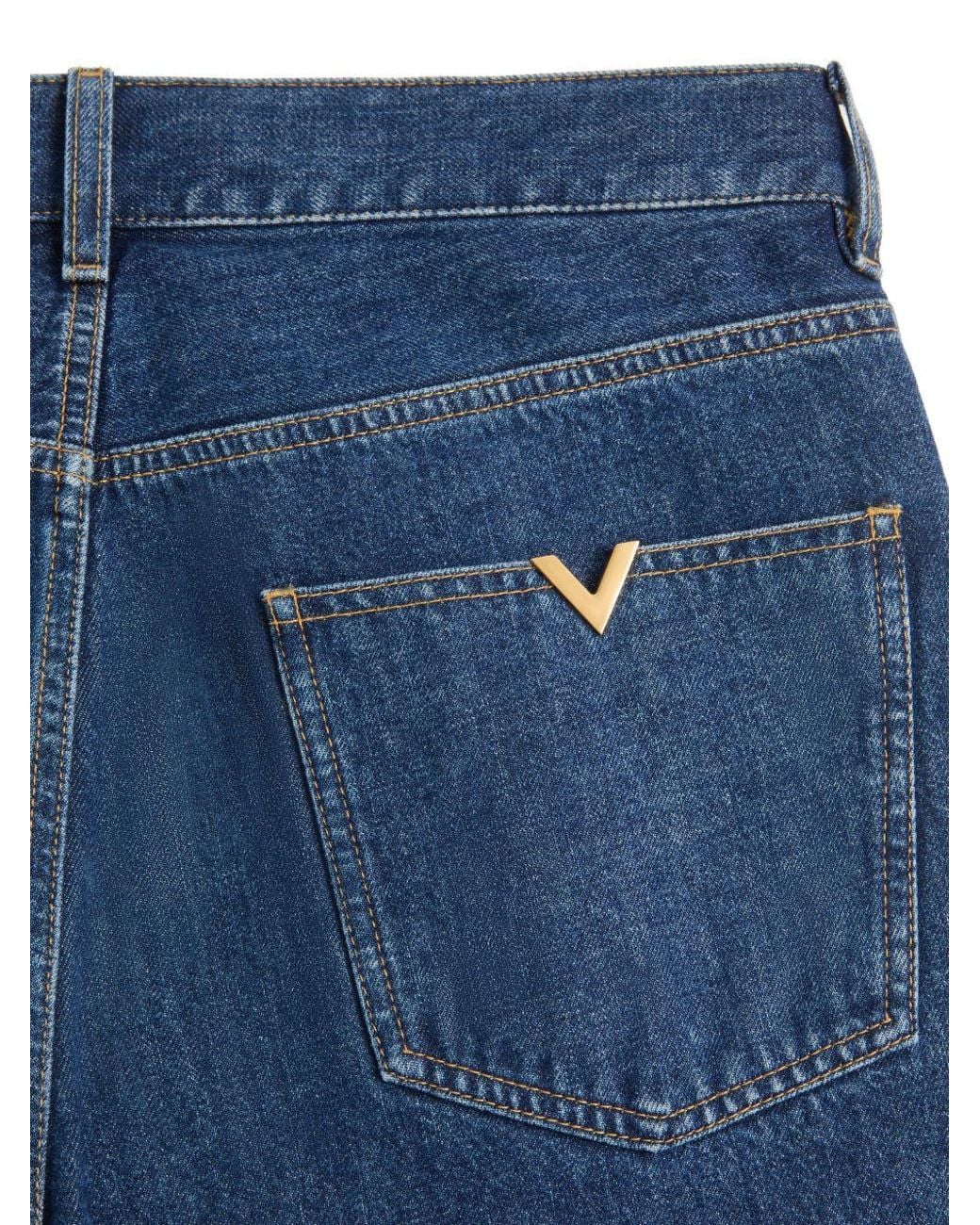 Valentino Blue V Denim Jeans