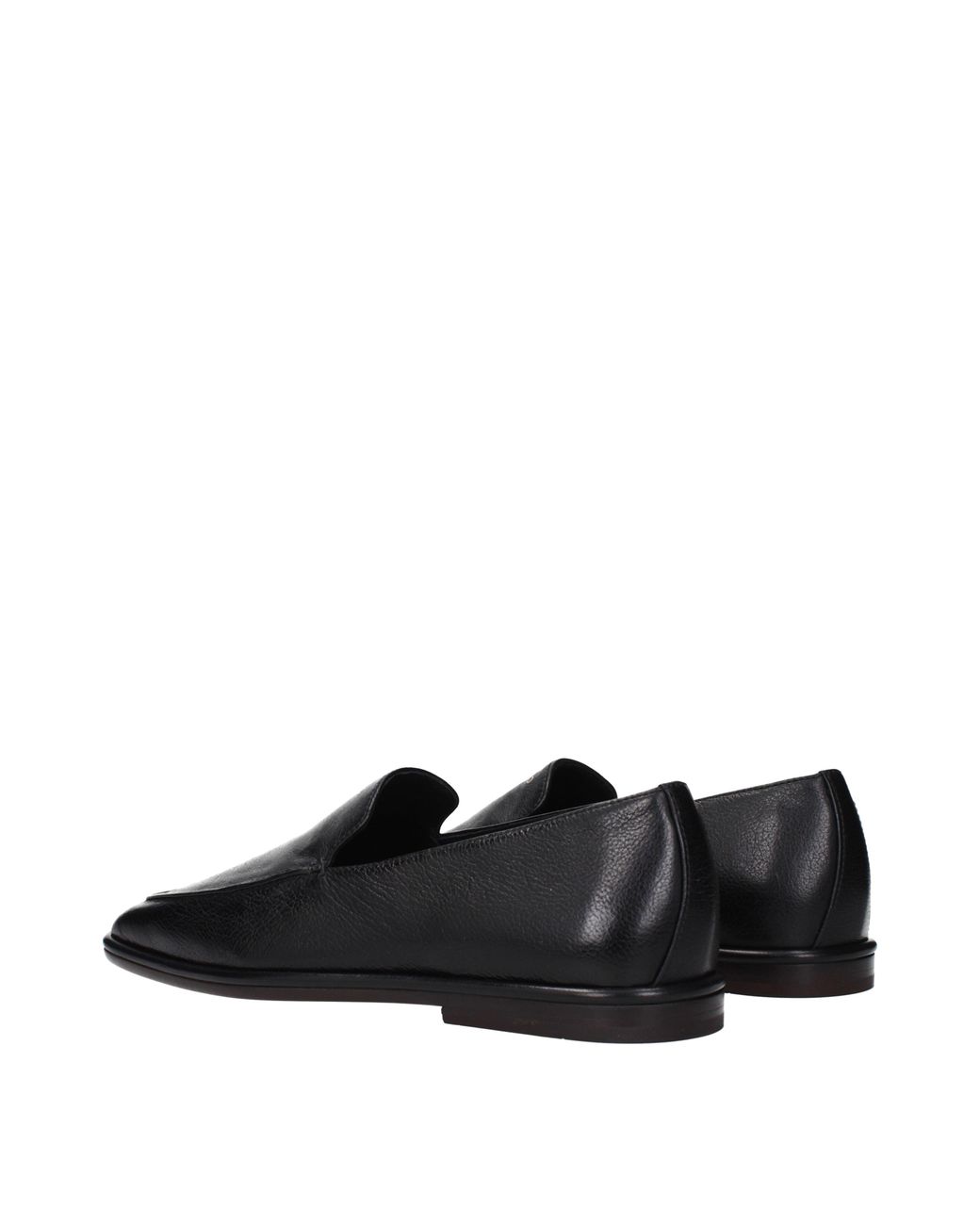 Ferragamo Black Brian Moccasins Leather