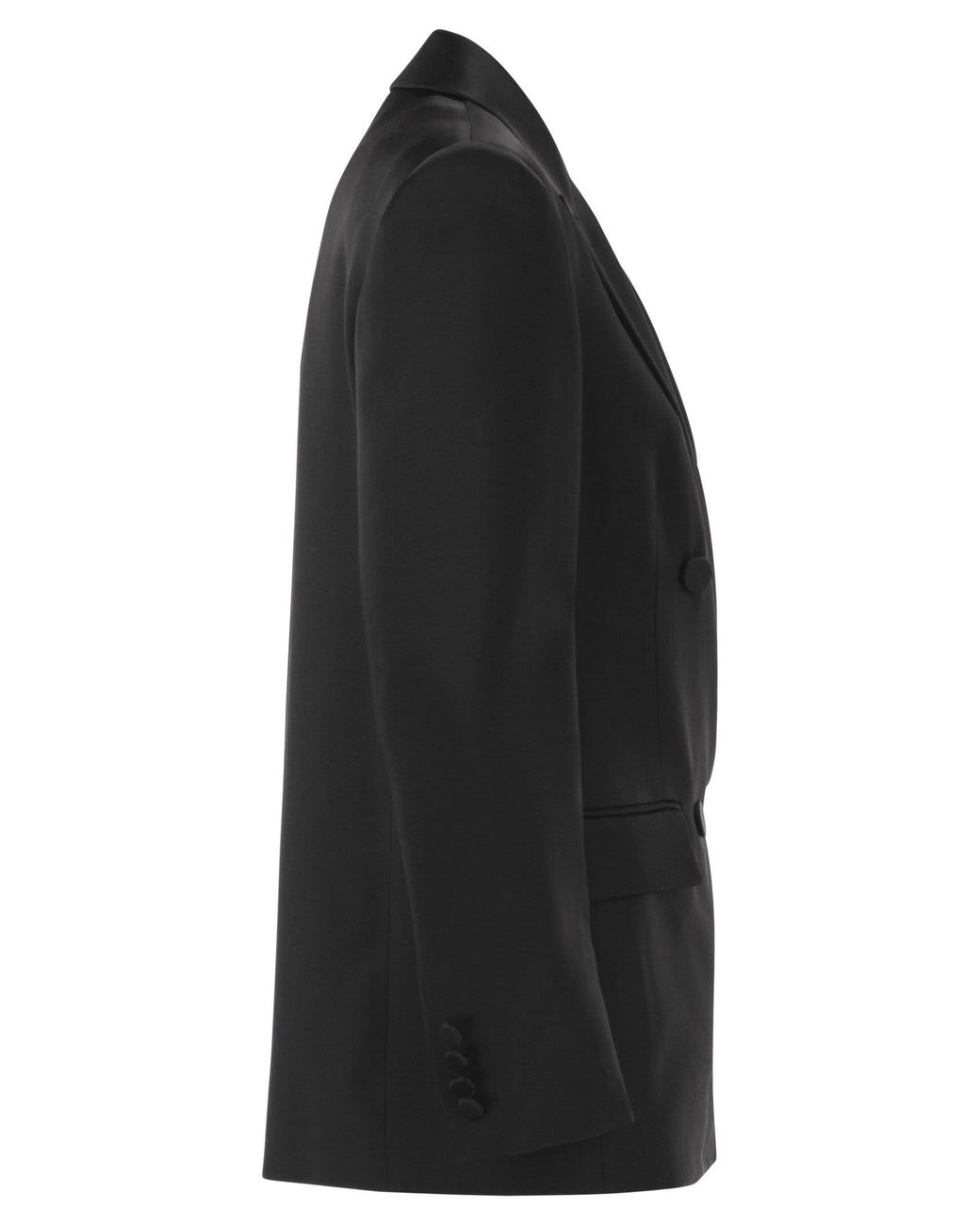 Max Mara Black Maxmara Studio Msearca – Double-Breasted Blazer