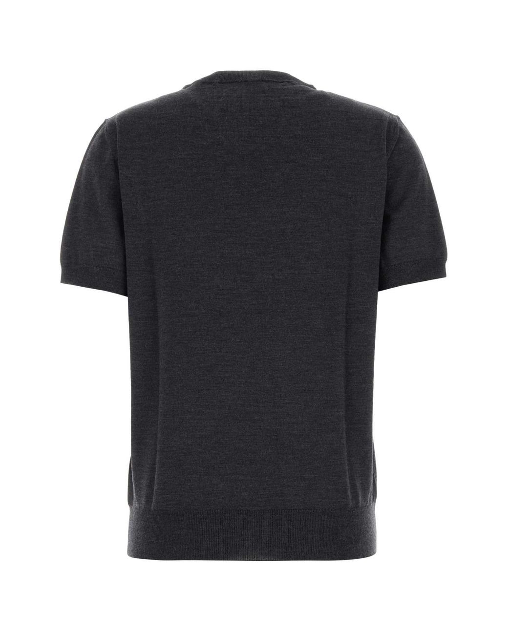 Valentino Garavani Black Charcoal Wool Sweater