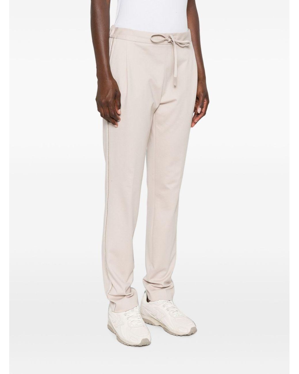 Fabiana Filippi White Slim Fit Trousers
