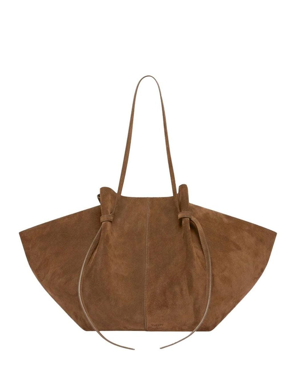 Yuzefi Brown Large Suede Tote Bag