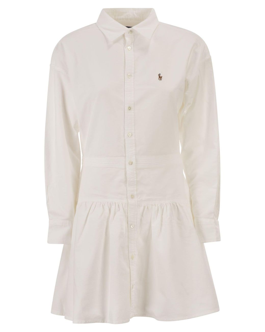 Polo Ralph Lauren White Oxford Cotton Shirt Dress