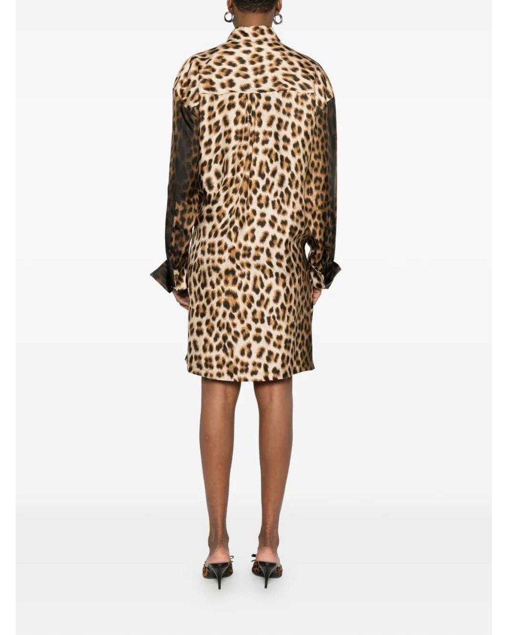 Sportmax White Leopard Midi Dress