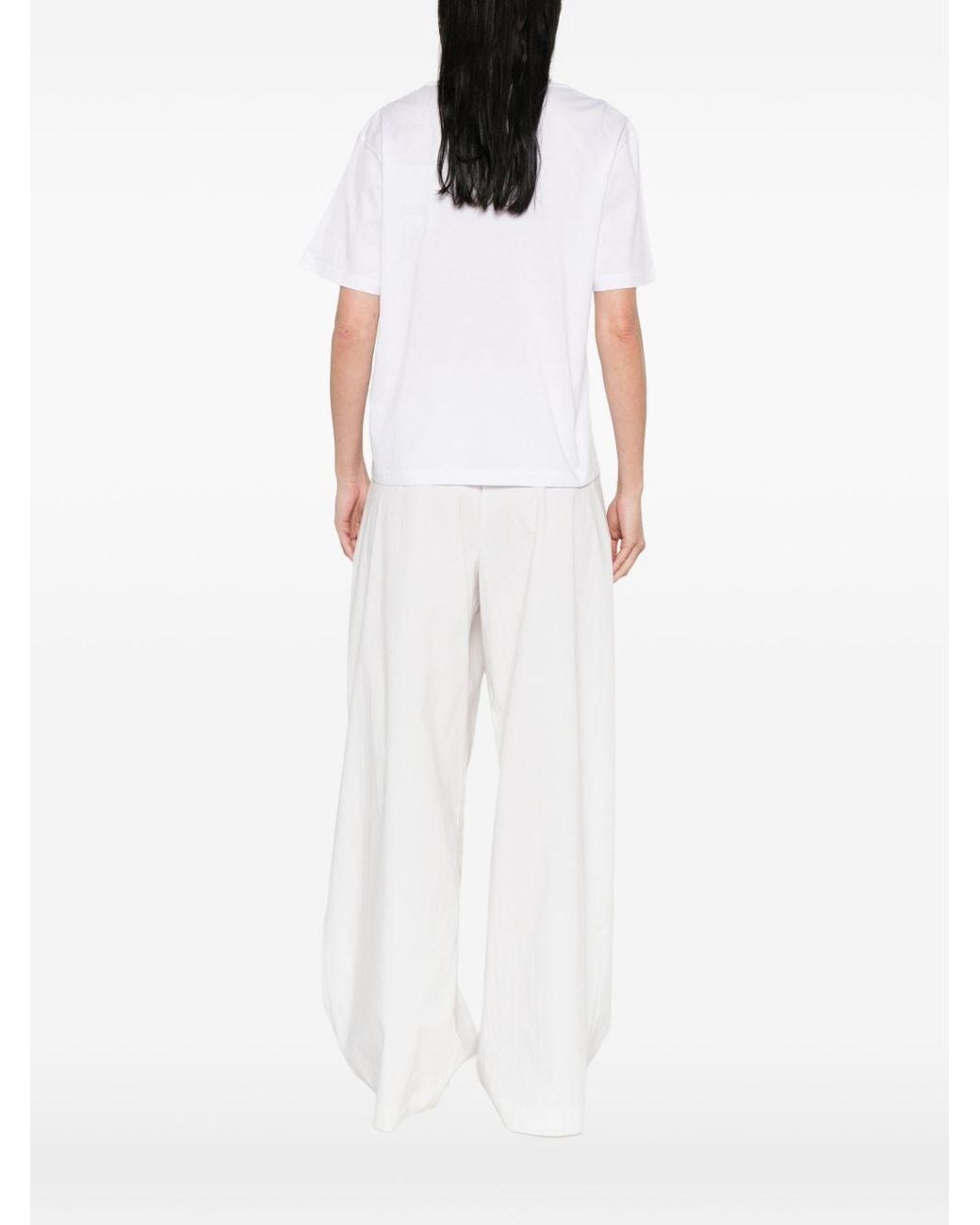 Herno White Stud Detail T-Shirt