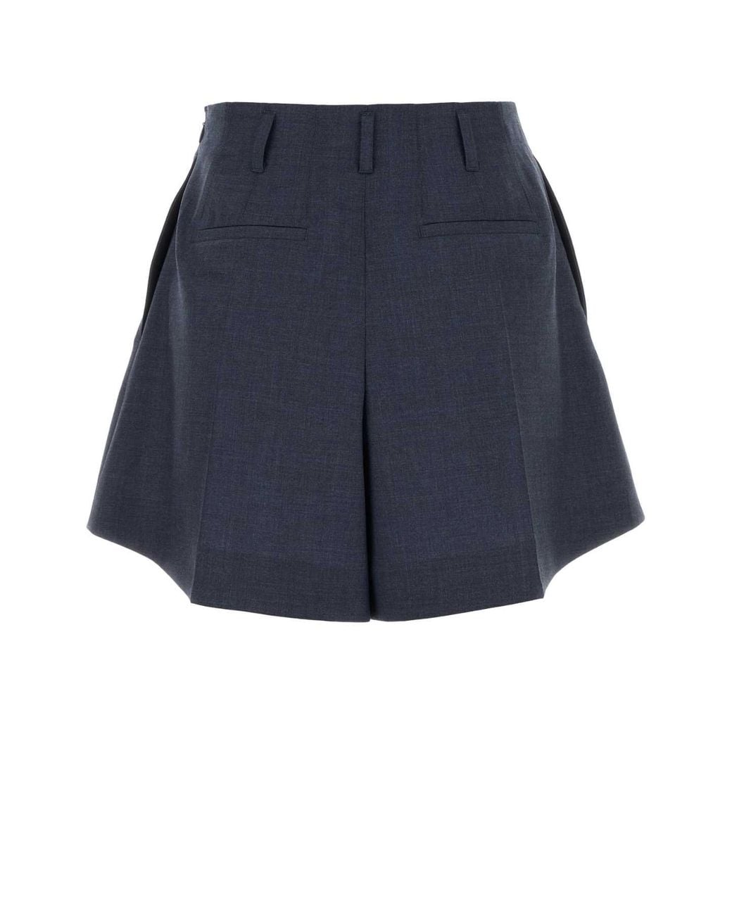 Givenchy Blue Wool Shorts