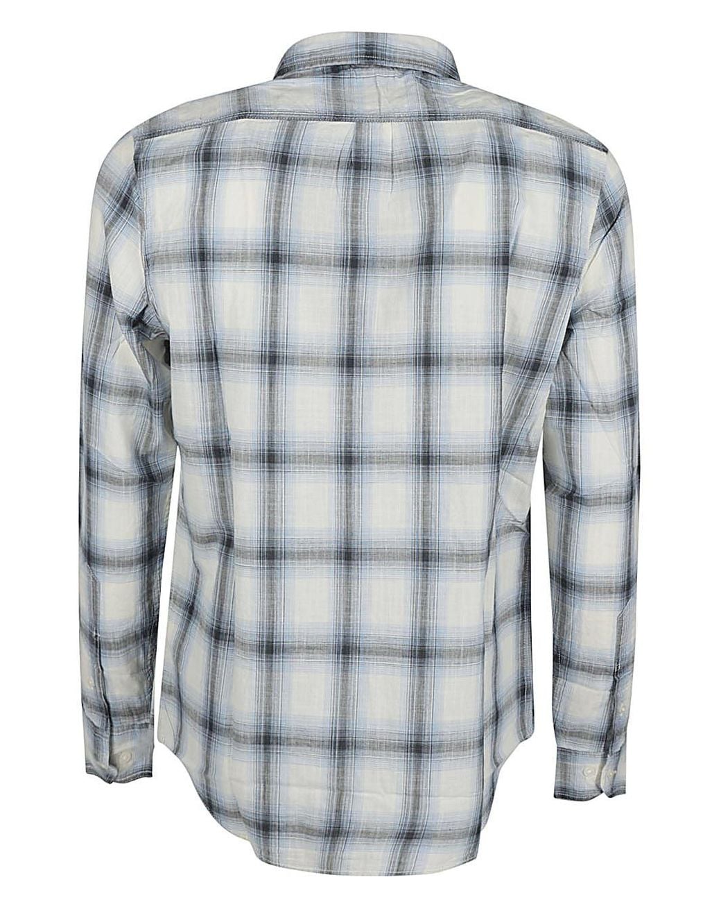 Lee Jeans Blue Logo Long Sve Shirt for men