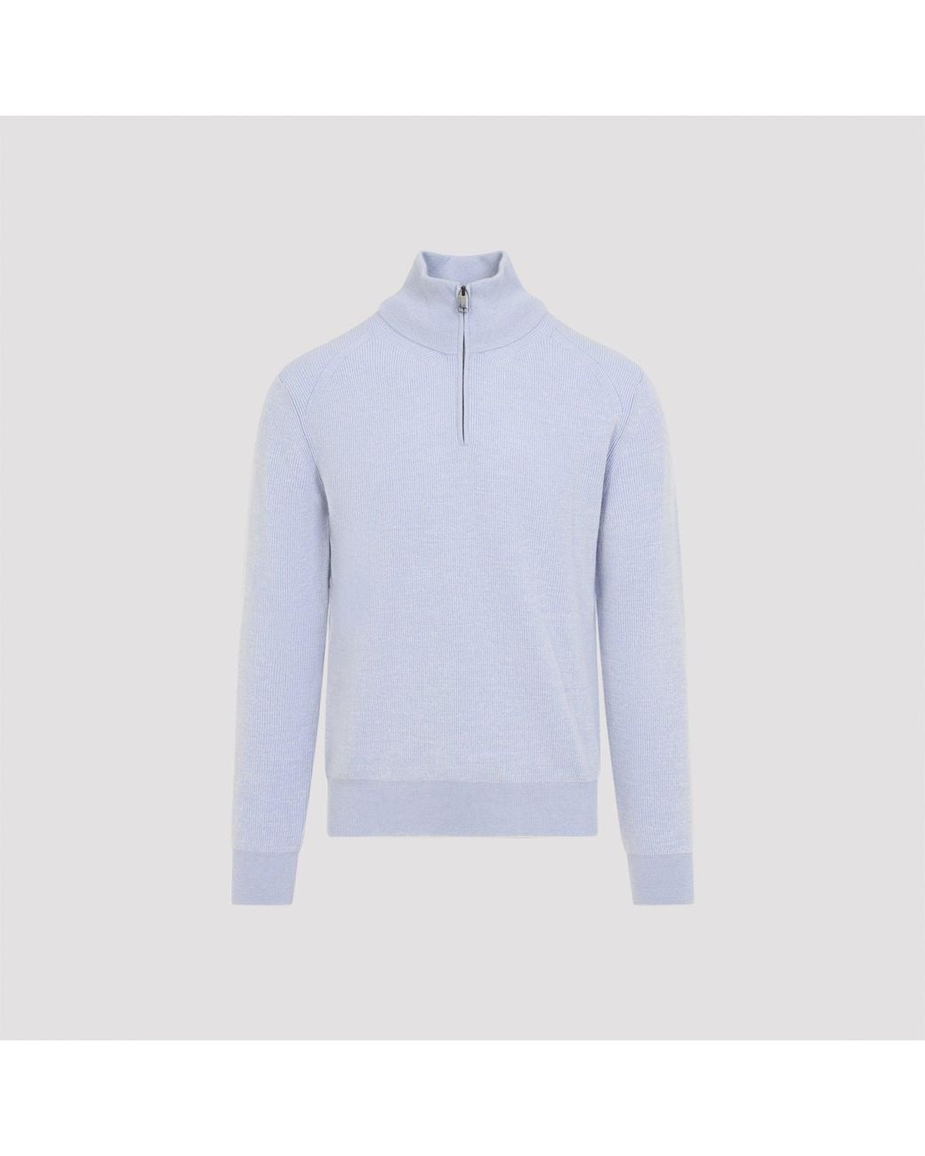 Pull à moitié zippé Brioni en coloris Blue