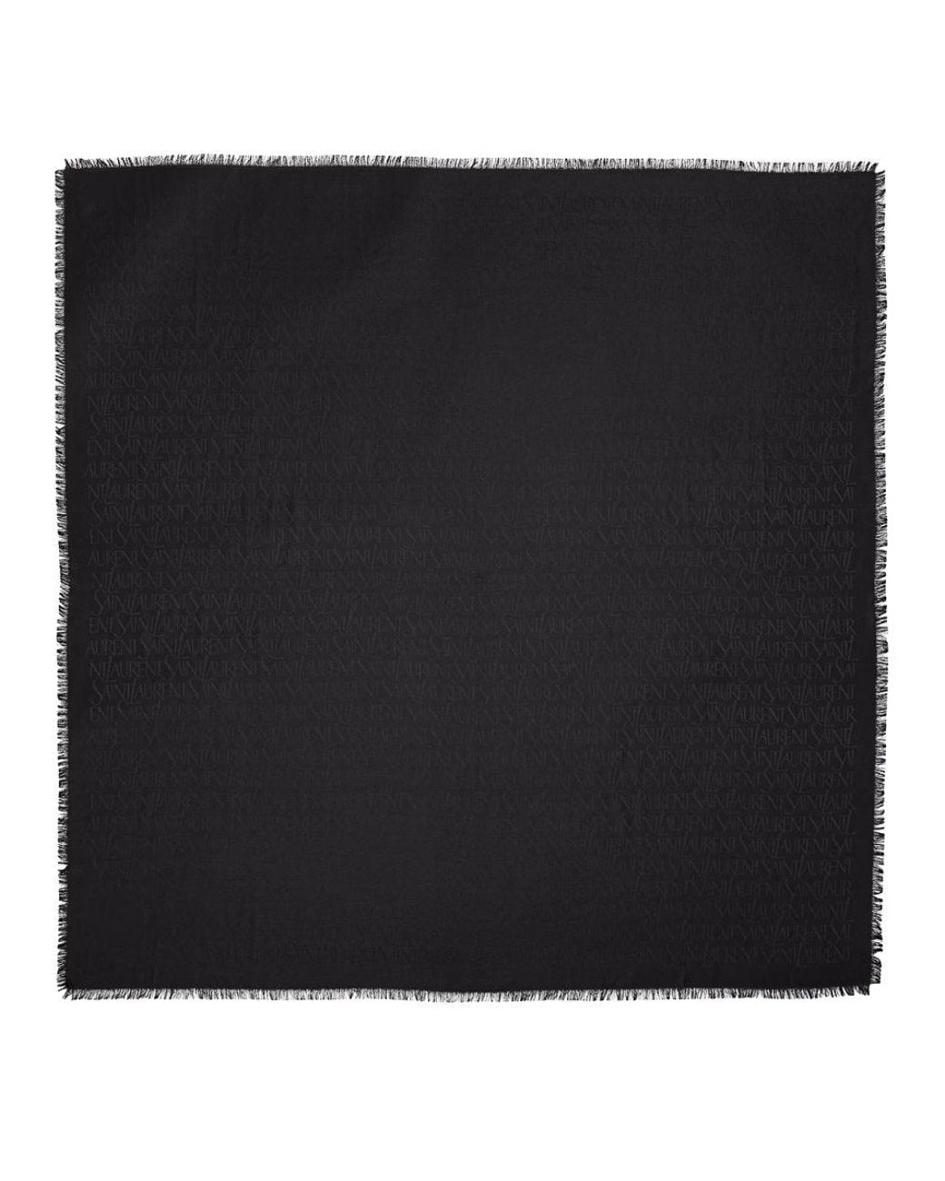 Saint Laurent Black Sciarpa Quadrata