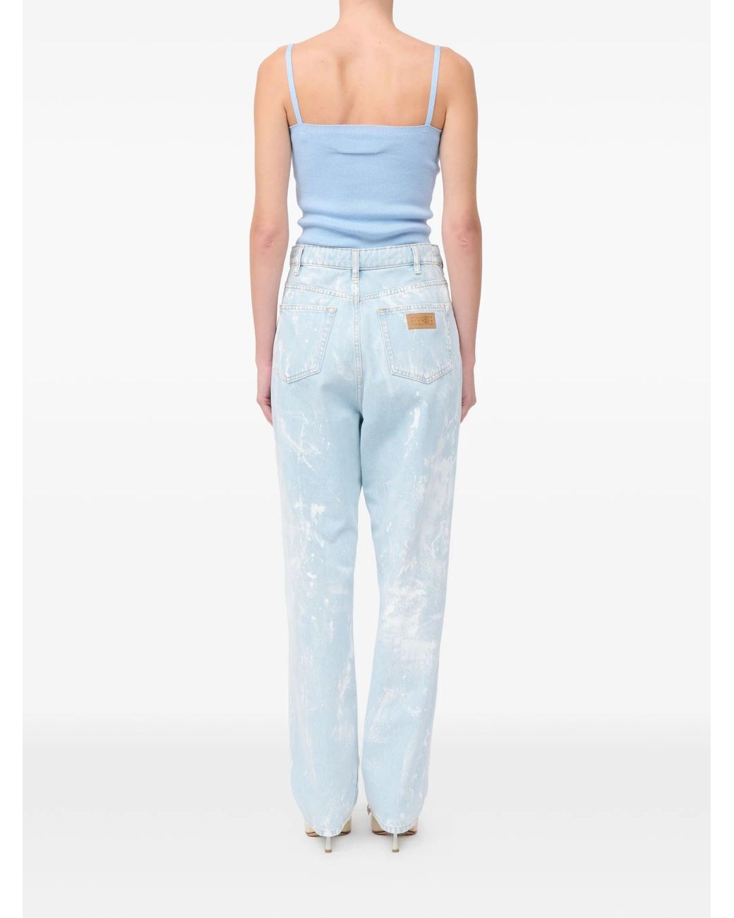 MM6 by Maison Margiela Blue Pants 5 Pockets
