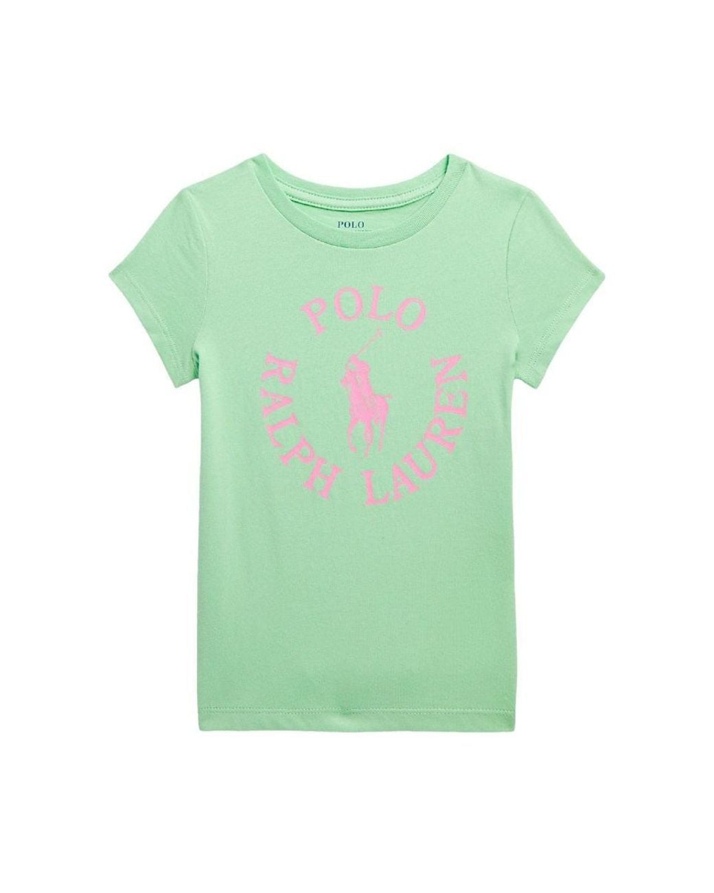 Polo Ralph Lauren Green T-Shirt With Logo Cotton T-Shirts