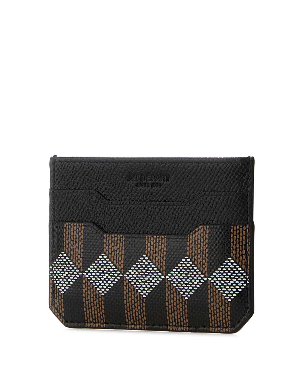 AU DEPART Black Card Holder