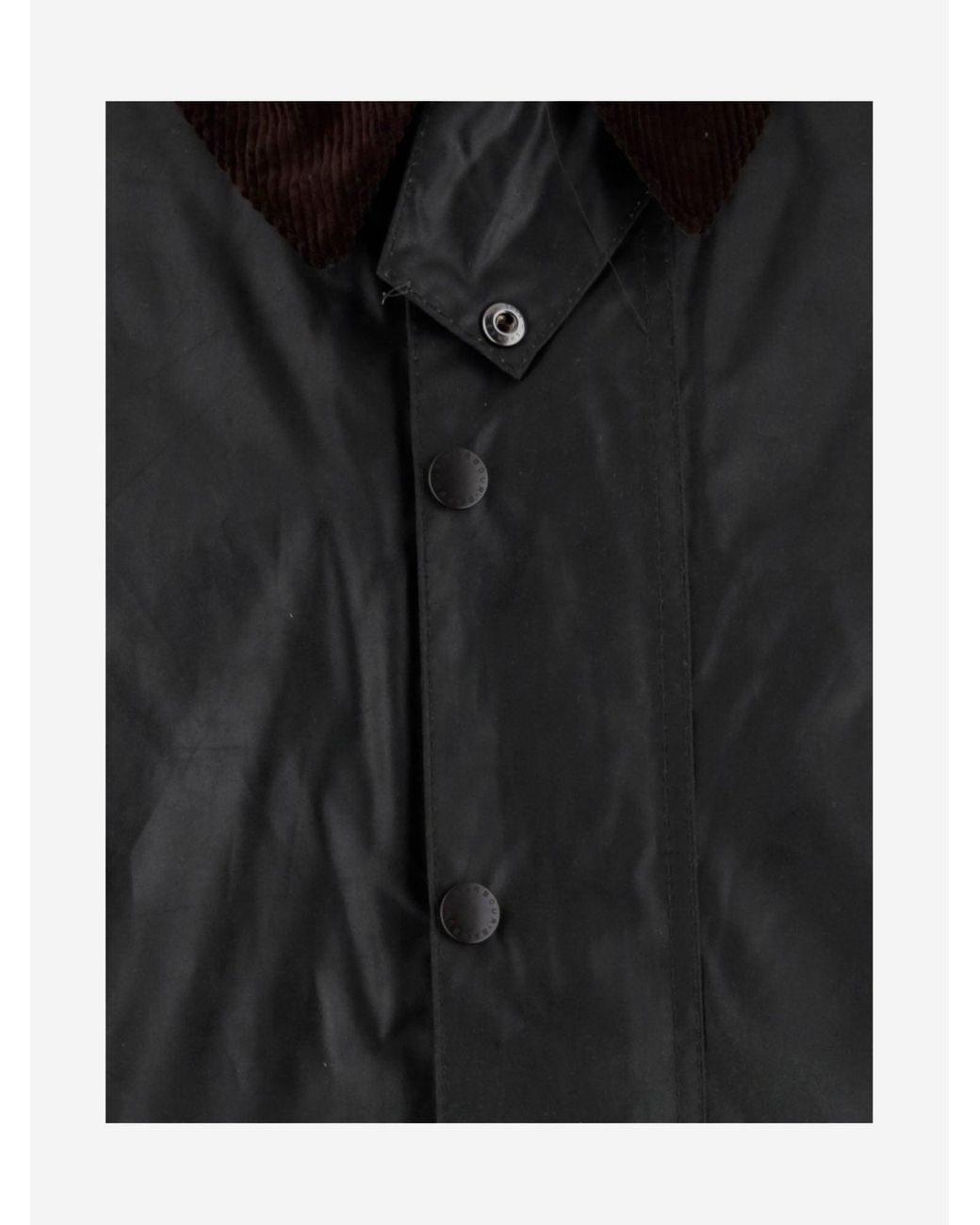 Barbour Black Waxed Coat Beaufort Cotton Jacket for men