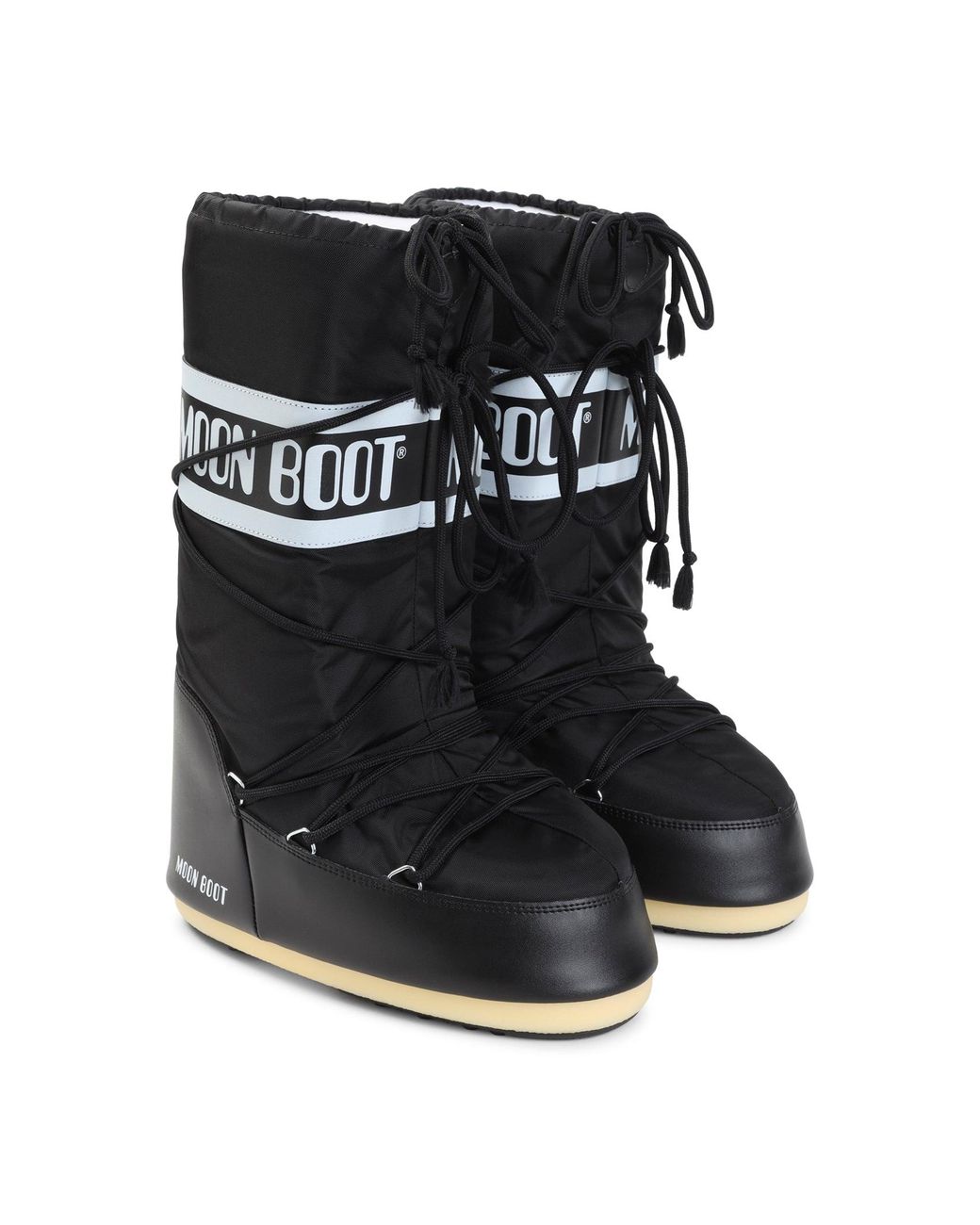 Moon Boot Black Icon Nylon Boots