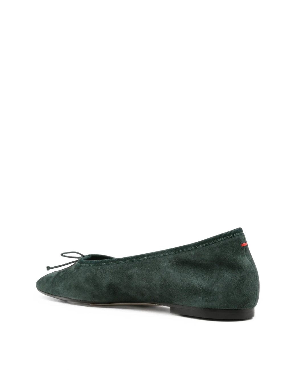 Aeyde Green Tiby Kid Suede Leather Moss