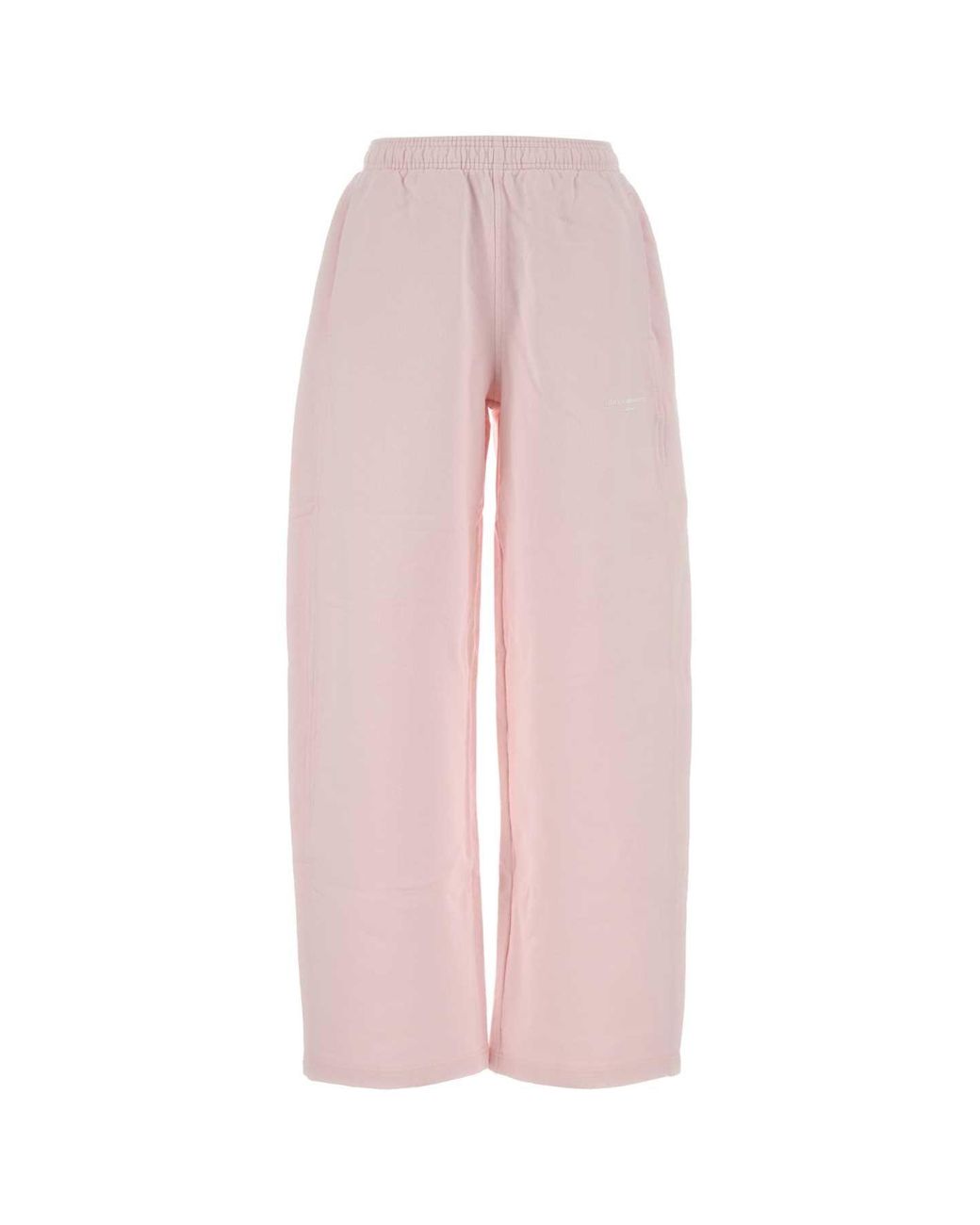 Alexander Wang Pink Mid-Rise Relaxed Sweatpant W/ Logo Print