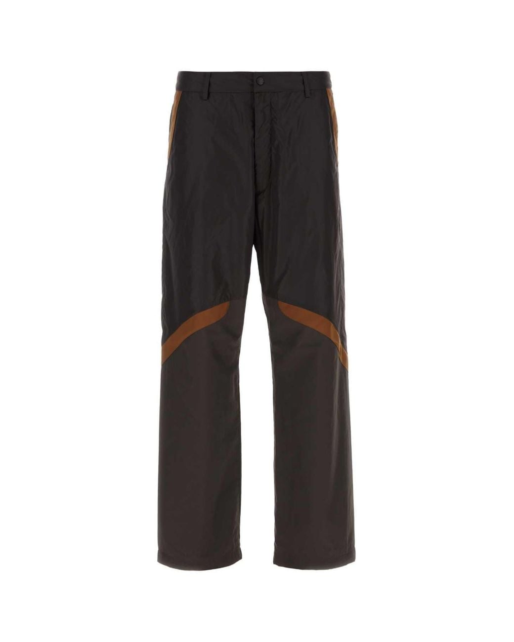 Moncler Black Gray Paneled Trousers for men