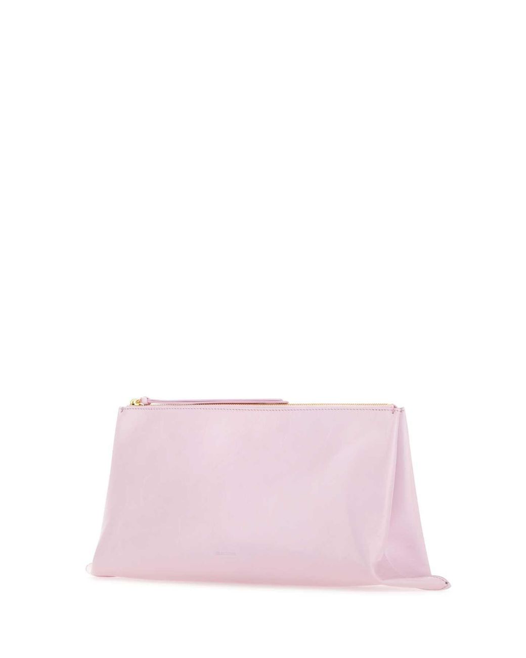 Jil Sander Pink Pastel Leather Medium Clutch
