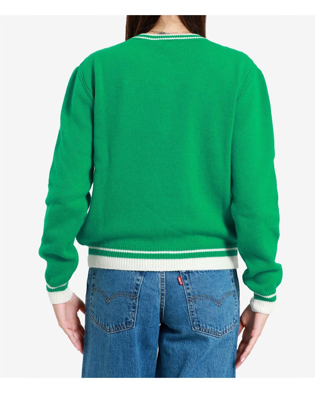MSGM Green Pullover grün