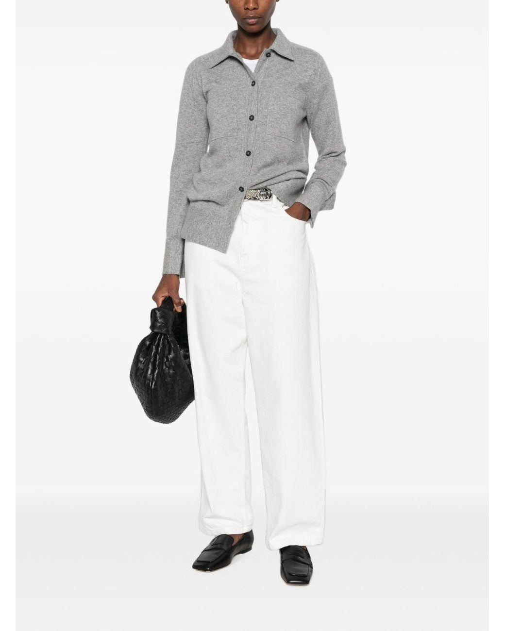 Totême Gray Cashmere Shirt