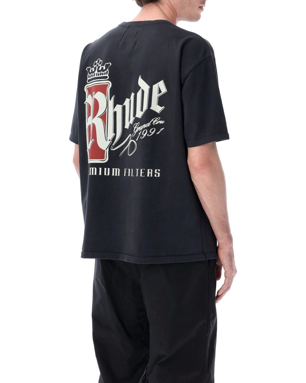 Rhude Black Fumar 91 T-Shirt