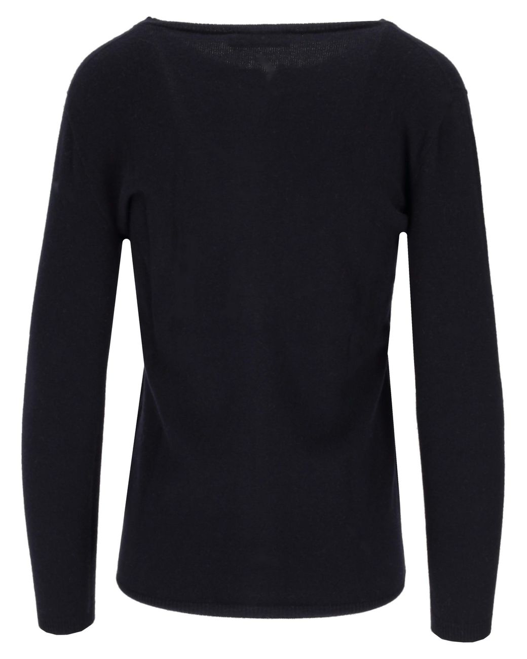 LA ROSE Blue Cashmere Cardigan Coreana Lunga